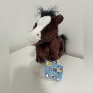 Webkinz Lil’Kinz Clyesdale Horse Plush with Code